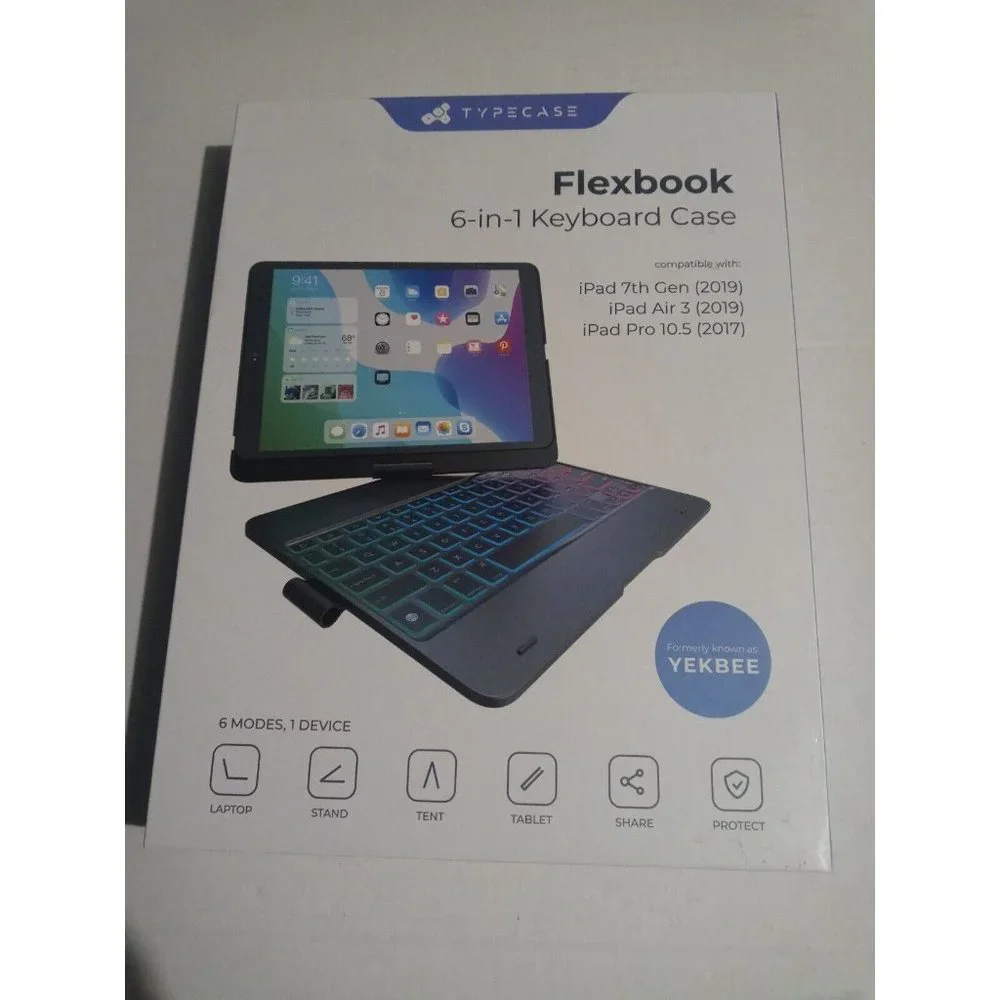 Typecase Flexbook Touch 6-in-1 Keyboard Case for iPad Pro 10.5  (2017)  Ocean